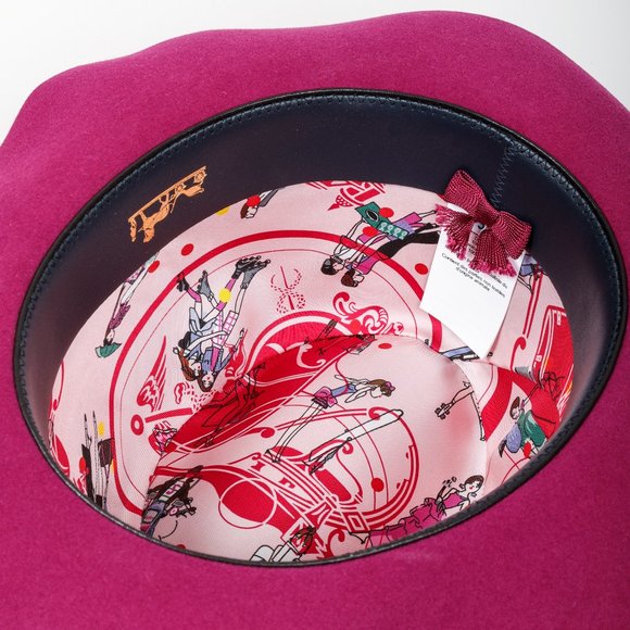 *SOLD* Hermès Pulm Rabbit Felt Hat with Bow - Picture 5 of 15